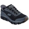 Slip-On Sneaker SKECHERS "GLIDE-STEP SOLE", Herren, Gr. 42, schwarz (schwarz, grau), Textil, Synthetik, casual, Schuhe, Schlupfschuh, Freizeitschuh, Trainingsschuh mit praktischem Gummizug