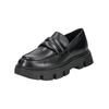 Slipper GEOX "Geox Slipper Leder", Damen, Gr. 38, schwarz, Leder, casual, Schuhe