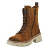 Schnürstiefelette MUSTANG SHOES "Mustang Shoes Stiefelette Lederimitat", Damen, Gr. 41, braun (nussbraun), Lederimitat, casual, Schuhe