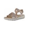 Keilsandalette GABOR "Gabor Sandalen Leder", Damen, Gr. 41, puder, Leder, casual, Schuhe