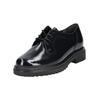Schnürschuh GABOR COMFORT "Gabor Comfort Halbschuhe Leder", Damen, Gr. 39, blau (ocean), Leder, casual, Schuhe