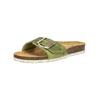 Pantolette CAMEL ACTIVE "camel active Pantoletten Leder", Damen, Gr. 40, grün, Leder, casual, Schuhe