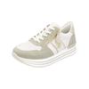 Sneaker REMONTE "Remonte Sneaker Lederimitat", Damen, Gr. 40, weiß (sanftes weiß), Lederimitat, casual, Schuhe