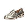Slipper REGARDE LE CIEL "Regarde Le Ciel Slipper Leder", Damen, Gr. 40, grau (platin), Leder, casual, Schuhe