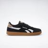 Sneaker REEBOK CLASSIC "REEBOK SMASH EDGE", Gr. 44, schwarz-weiß (schwarz, weiß, gum), Leder, Synthetik, sportlich, Schuhe