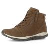 Schnürboots GABOR ROLLINGSOFT, Damen, Gr. 44, braun (braun, used), Nubukleder, sportlich, Schuhe, Keilabsatz, Komfortboots mit profilierter Gummilaufsohle