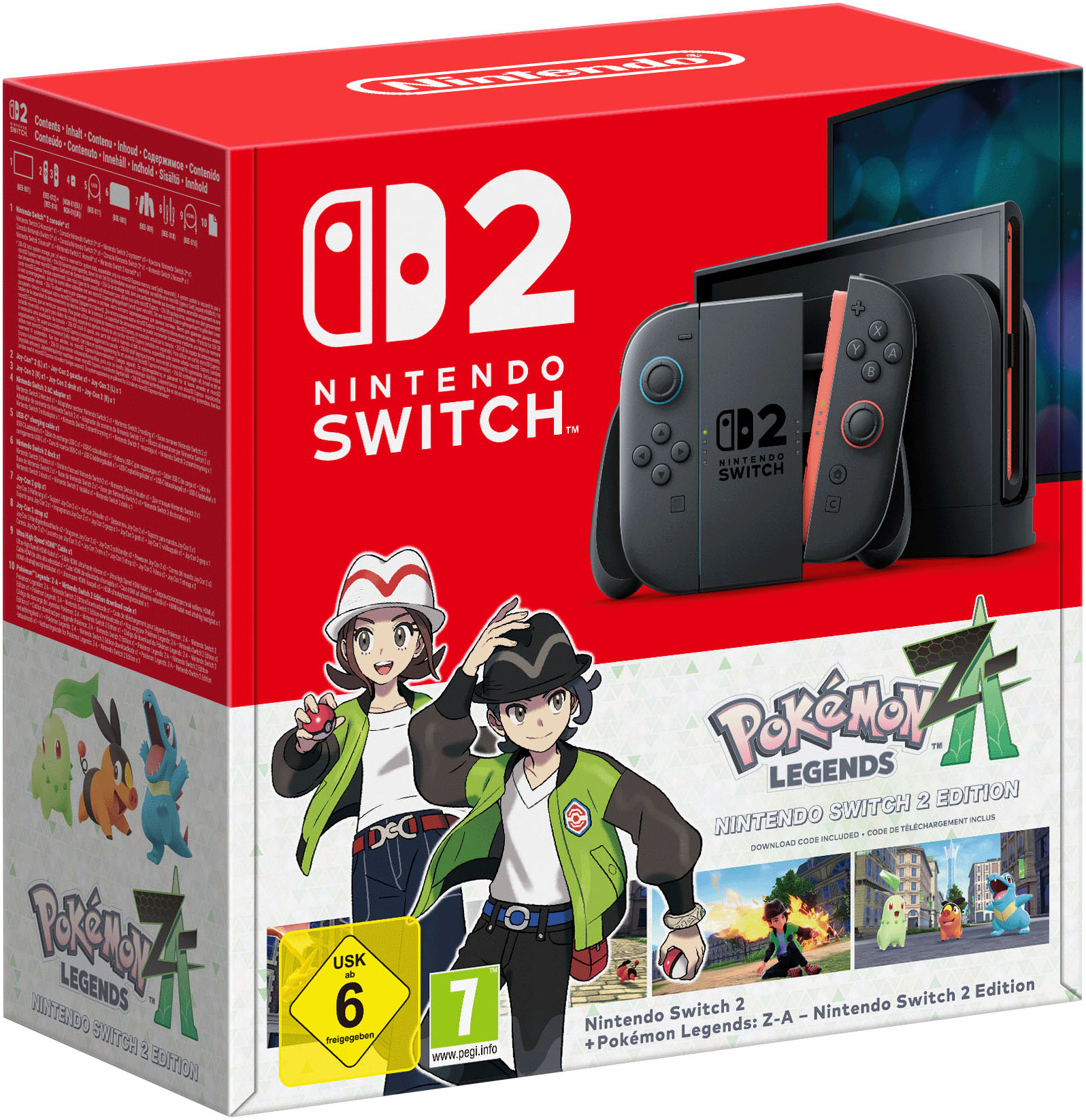 NINTENDO SWITCH 2 Konsolen-Set "Switch 2 + Pokemon-Legenden: Z-A", schwarz, B:27,2cm H:11,6cm T:1,39cm, Spielekonsolen, Topseller Image