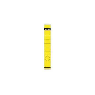 Ordnerrückenetikett schmal/lang 39 x 285 mm (b x h) selbstklebend mit Griffloch gelb 10 Etik./Pack. Image