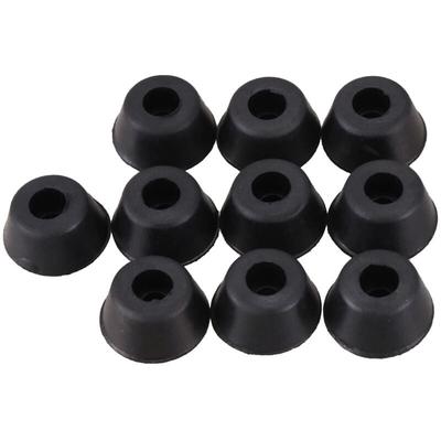 10 Stueck 21mm x 10mm Einbau Konische Gummifuesse Stossstangen-Pads Schwarz Image
