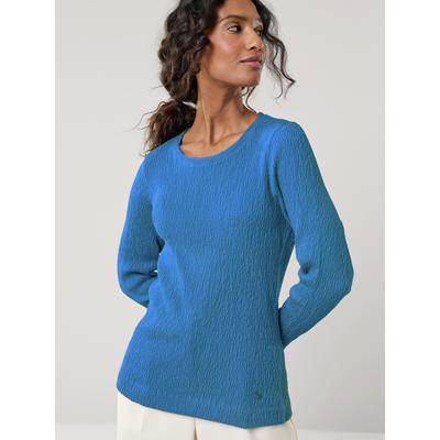 Walbusch Damen Baumwollshirt Easycare Hellblau noch offen: Muster Image