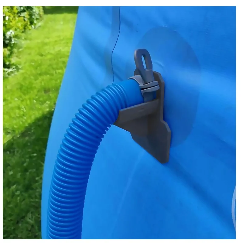 Support de fixation de tuyau de piscine Original, Support de tuyau de piscine, Support de sortie de tuyau avec serre-câble pour accessoire de piscine hors sol Intex