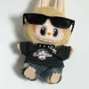 Kleidung für 17 cm Labubu Hip-Hop Streetwear 1-3 Gen Fit American Trendy Doll Outfits Stilvolle Kleidung für Mode Plüschtiere