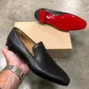 Rote Sohle Loafer Männer Schuhe PU Einfarbig Mode Business Casual Party Täglich Vielseitig Einfache Leichte Klassische Kleid Schuhe