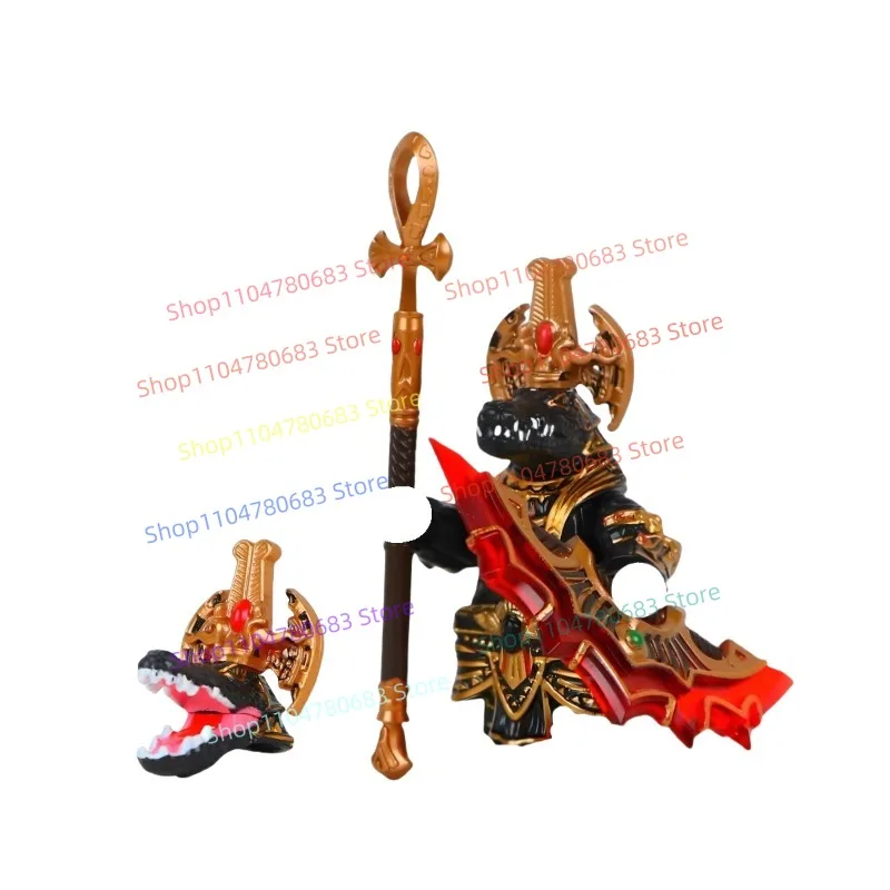 MOC Bausteine Tod Krokodil Minifigur Cartoon Montage Modell Zubehör Einrichtungsgegenstände Spielzeug kinder Geschenk Sammlung Image