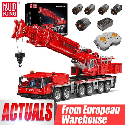Mould King 17065 Technisches Autospielzeug The Red Grove GMK Crane Baustein Enginerring Truck Brick Set Kinder Weihnachtsgeschenk Image