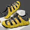 Gelb Mode Frauen Marke Sandalen Outdoor Casual Sommer Sandalen Frauen Strand Sandalen Qualität Kuh Leder Walking Wanderschuhe