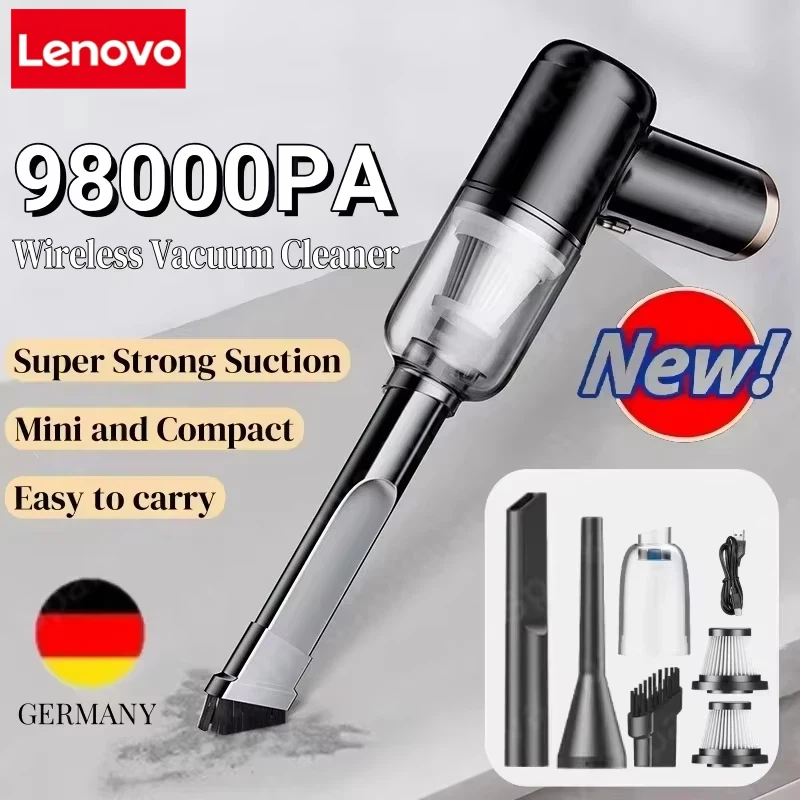 98000PA Kabelloser Staubsauger, 120 W, leistungsstarke Saugkraft, für Zuhause und Auto, Dual-Use-Reiniger, tragbare Handreinigungsmaschine, neu Image