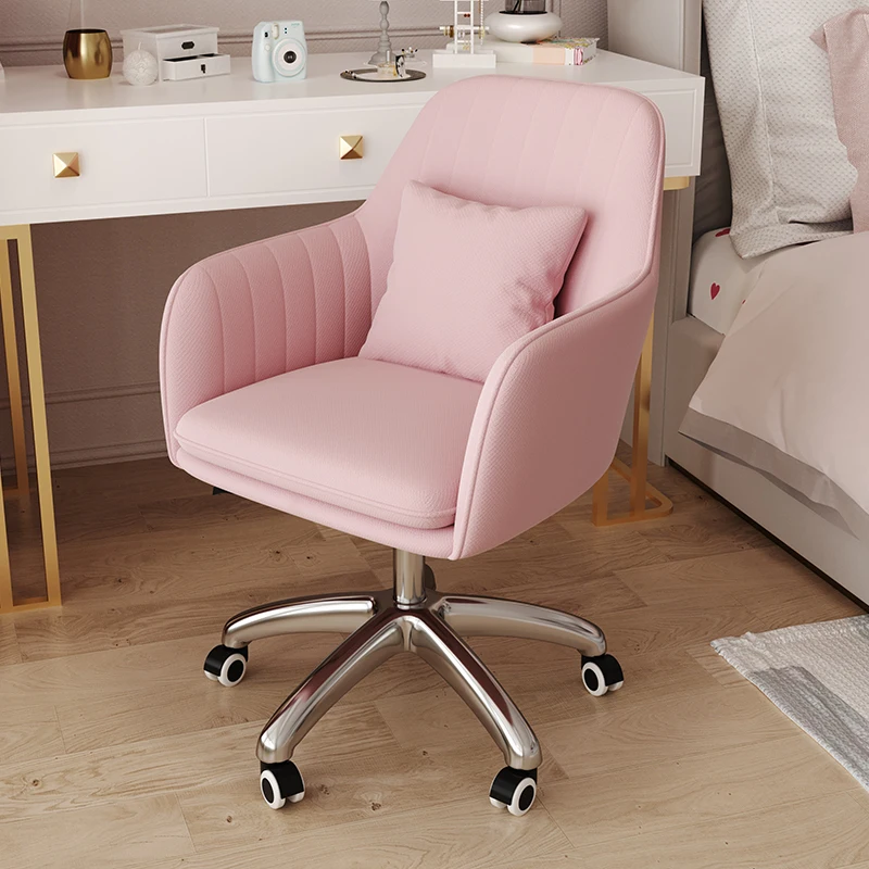 Samt-Home-Office-Stuhl, höhenverstellbar, Schlafzimmer-Drehstuhl, bequem gepolstert, ergonomischer Computer-Sessel, Heimstühle