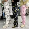 Neue Hello Kitty Batman Panda Weihnachten Serie Weiche Pyjama Melody Hosen Hip Hop Damen Warme Casual Plüsch Flanell Hosen Kleidung