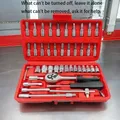 46 pz/set Chiave A Bussola Kit di Strumenti di Riparazione Fai Da Te Cacciavite A Cricchetto per la Riparazione Auto Hardware Cassetta Degli Attrezzi per Riparazione Auto e Uso Domestico