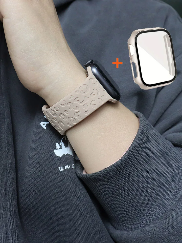 Glas + Gehäuse + Armband für Apple Watch Band 44 mm 46 mm 45 mm 42 mm 41 40 38 mm Displayschutzfolien für Apple IWatch Serie 10 9 8 7 6 SE 5 4 Image