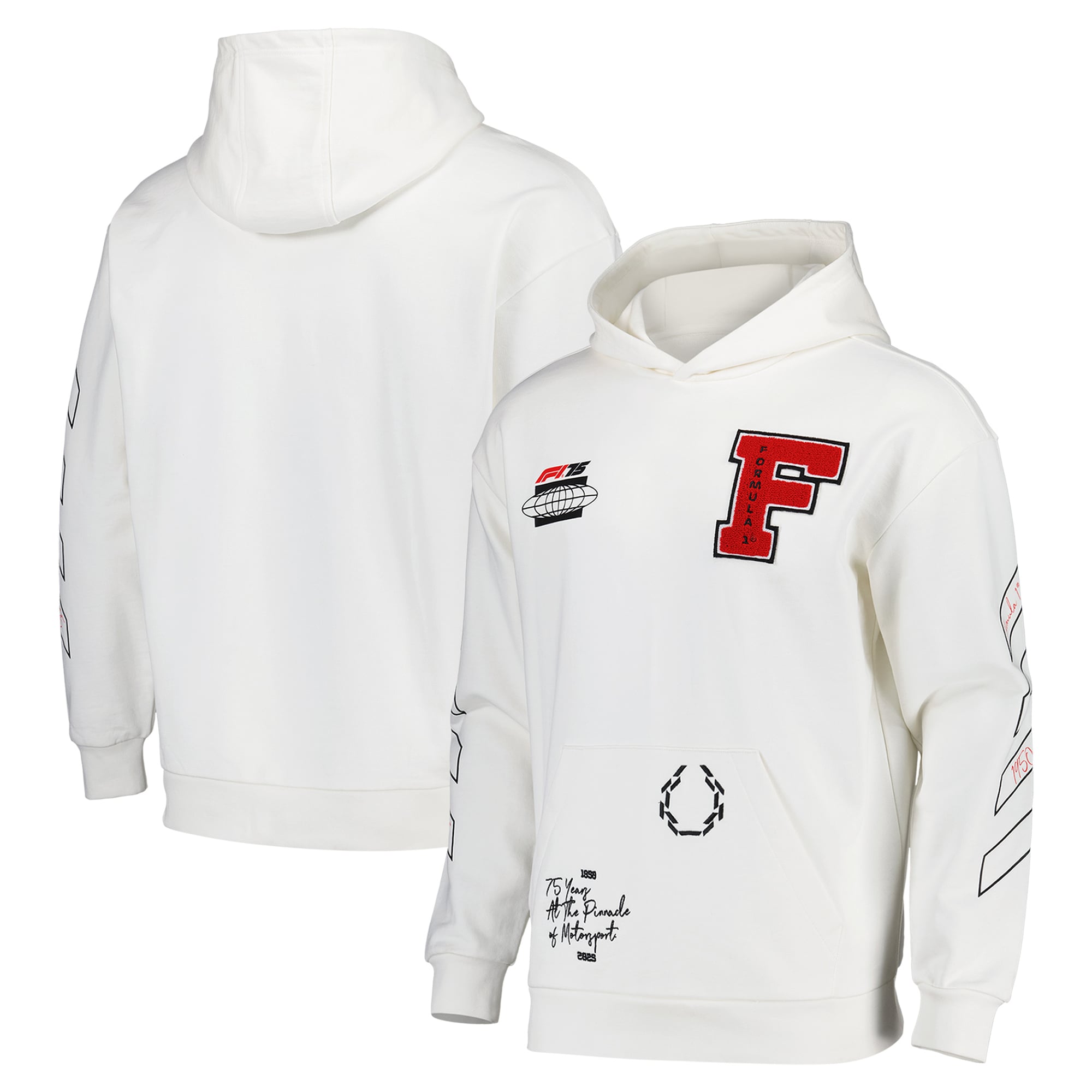 Sweat à capuche surdimensionné Formula 1 75 Varsity - unisexe Taille: 3XL