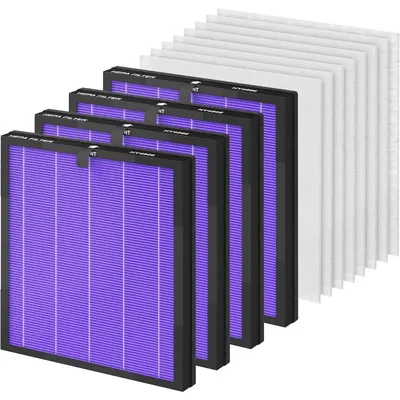 HEPA Replacement Filter Compatible with MORENTO HY4866,WESTHEY HY4866, YIOU M1 ＆ FETIONS FT5000 Purifier, 4 Pack (4 Pack