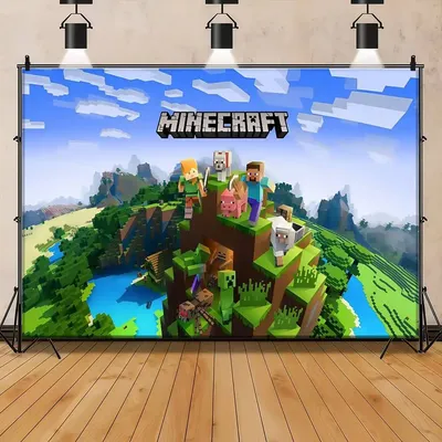 M-Minecraft Photo Background For Photophones For Photos Art Paper Photography Background Backdrops Christmas