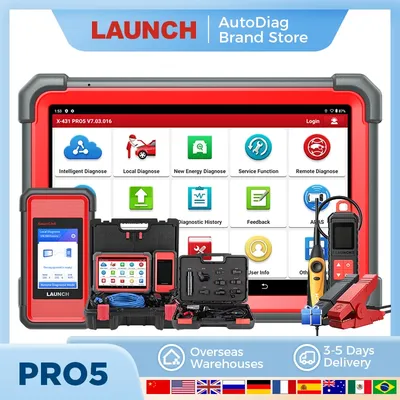 Launch X431 PRO5 Diagnostic Tools ECU Programming Tool with J2534 SmartBox/SmartLink OBD2 Scanner OBDII Launch PRO5