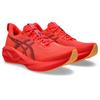 Laufschuh ASICS "NOVABLAST 5", Gr. 42, flash rot, edo lila, Textil, sportlich, Schuhe