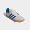 Sneaker ADIDAS ORIGINALS "GAZELLE", Gr. 42, aluminium, blau, gum 3, Leder, Synthetik, sportlich, Schuhe