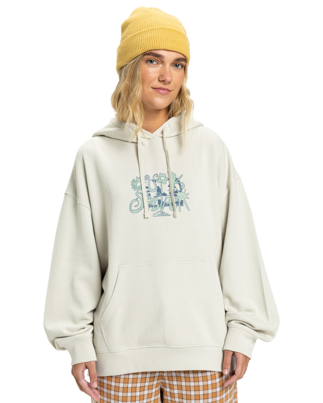 Kapuzensweatshirt QUIKSILVER "Standard", Damen, Gr. XL, moonstruck, 100% Baumwolle, Sweatshirts