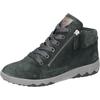 Sneakerboots WALDLÄUFER "H-TERESA", Damen, Gr. 7,5 (41), grün (dunkelgrün), Veloursleder, Nappaleder, unifarben mit Farbeinsatz, sportlich, Schuhe, Schnürboots, Stiefelette, Bequemschuh in Komfortweite H (= sehr weit)