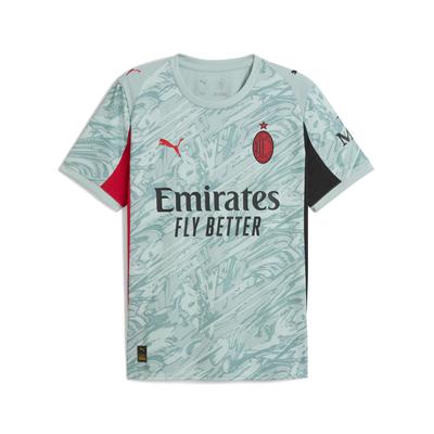 Trainingsshirt PUMA "AC Milan 25/26 Torwarttrikot Herren", Herren, Gr. M, modern mint for all time rot grün, Obermaterial: 100% Polyester; Rippe: 100% Polyester, regular fit, Rundhals, Kurzarm, Shirts