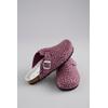 Clog ANISTON SHOES, Damen, Gr. 41, silber (beere, silberfarben), Filz, meliert, Glitzermuster, klassisch, Schuhe, Clog, Hausschuh, Homeslipper, verstellbare Schnalle - NEUE KOLLEKTION