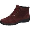 Winterboots WALDLÄUFER "HESNA", Damen, Gr. 8,5 (42,5), rot (bordeaux), Veloursleder, unifarben, sportlich, Schuhe, Stiefelette, Schnürboots in Komfortweite H = sehr weit