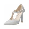 Pumps NERO GIARDINI "Nero Giardini Pumps Textil", Damen, Gr. 38, silber, Textil, elegant, Schuhe