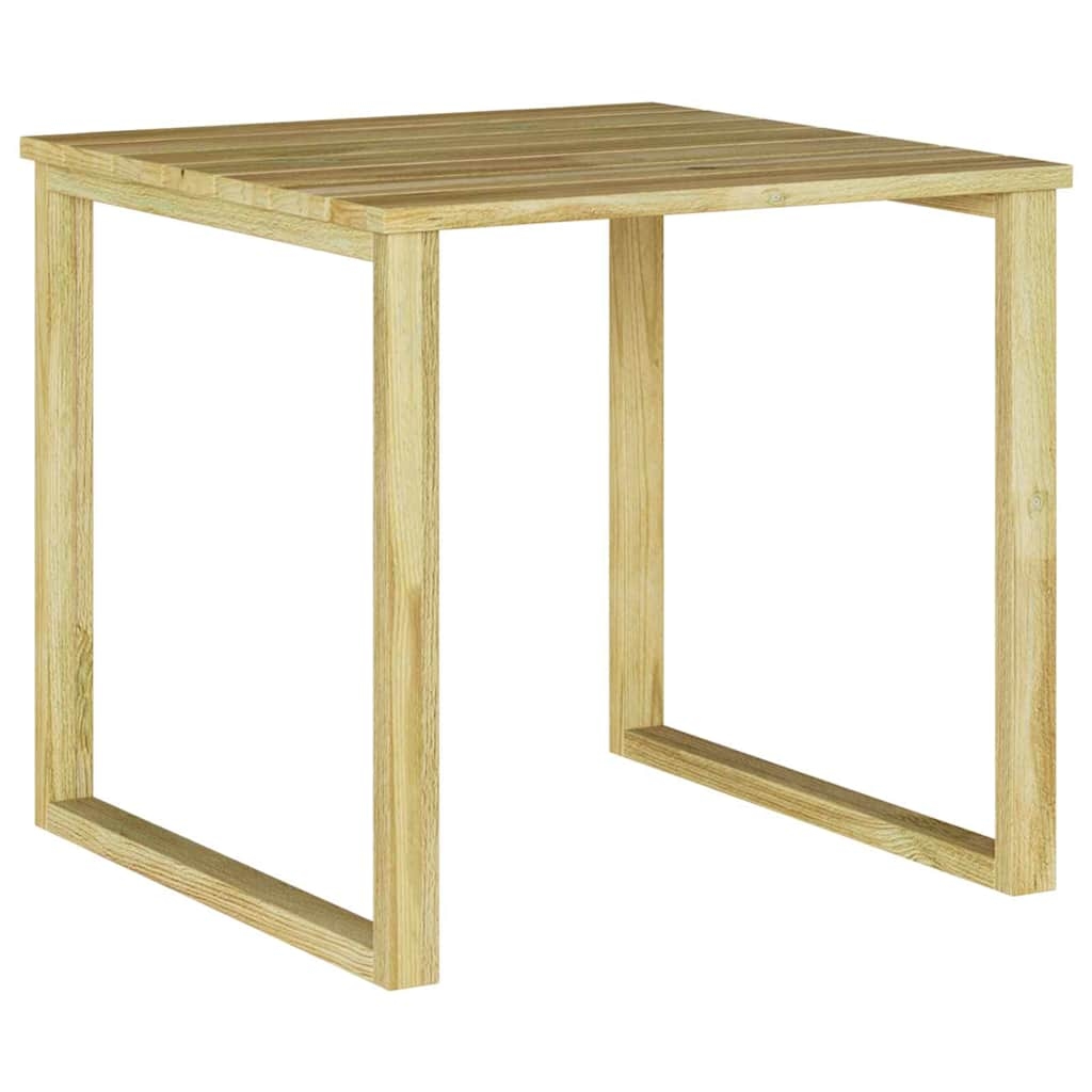 vidaXL Tisch Natur 50,5 x 50 x 46 cm Imprägniertes Kiefernholz Image