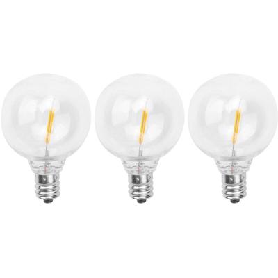 3 Stück G40 LED-Ersatzglühbirnen, E12-Schraubsockel, bruchsichere LED-Globe-Glühbirnen für Image