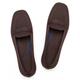 Frank Mully Womens Square Toe Loafers Comfortable Office Work Shoes Cute Penny Loafers Slip On Walking Driving, dark brown, 8.5 UK