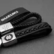 Suzuki Grand Swift SX4 Jimny Vitara Baleno Portachiavi con emblema automatico in pelle metallica 3D Accessorio per auto unico per anelli portachiavi