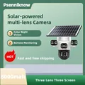 Telecamera wireless solare Telecamera IP PTZ da 2 MP Smart Home Color Night Monitoraggio automatico Telecamera WiFi di sicurezza Telecamera CCTV audio bidirezionale