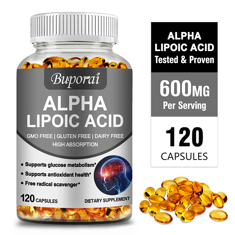 Alpha Lipoic Acid - Promote Energy Metabolism, Relaxes Nerves, Nervous System Health, Promote Brain and Heart Health