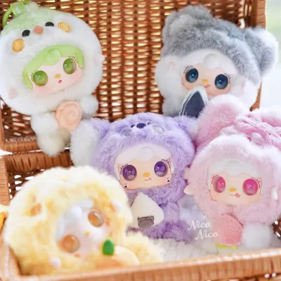 Yooki V10 Gourmet Restaurant Series Blind Box Vinyl Face Plush Bag Pendant Doll Surprise Box Female Birthday Gift Bag Pendant
