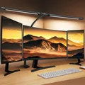 Lampada da scrivania a LED per ufficio Lampada da scrivania per la cura degli occhi con regolazione continua Lampada da scrivania USB a collo di cigno flessibile regolabile con morsetto
