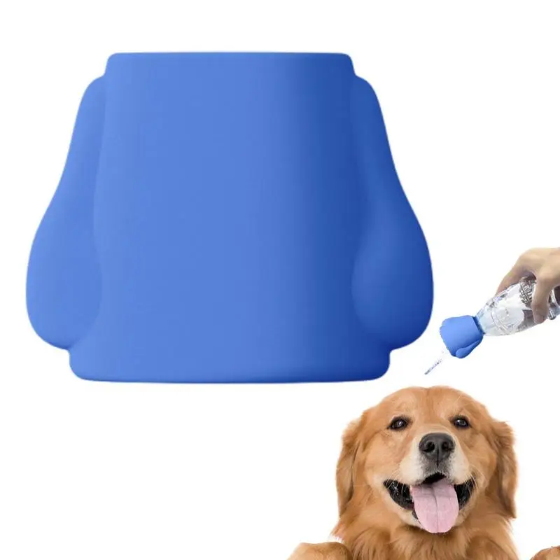 Tragbare Haustier Silikon Dusch kopf kappen Spray Hund Dusche Wasser flaschen verschlüsse Sprinkler Wassers prüher Haustier Dusche Reinigungs mittel Image