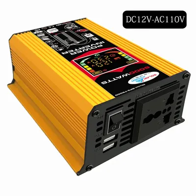 6000W Power Converter Modified Sine Wave Vehicle Smart Inverter DC 12V To AC 110V 220V Digital Power Inverter LCD Display for RV