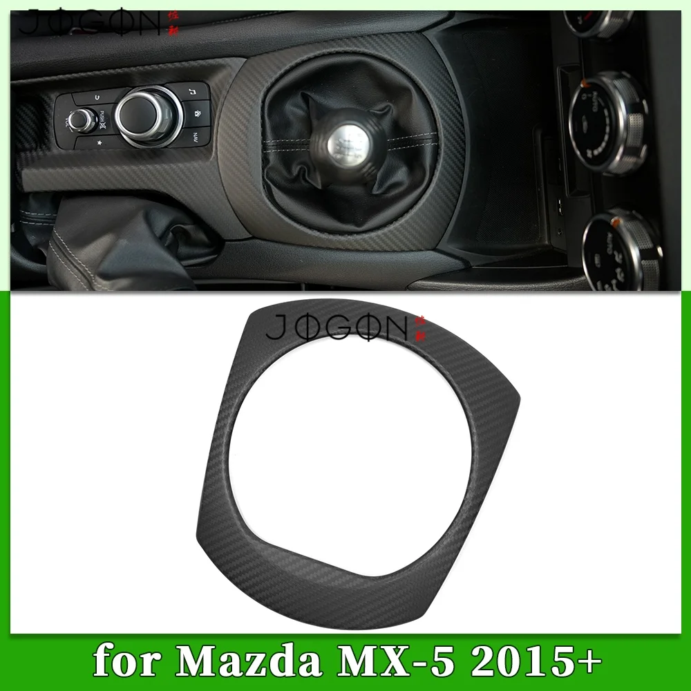 DRY Carbonio Interni Auto Pannello Del Cambio Console Centrale Copertura Decorativa Trim Accessori Per Mazda MX-5 MX5 Miata ND 2016-2023