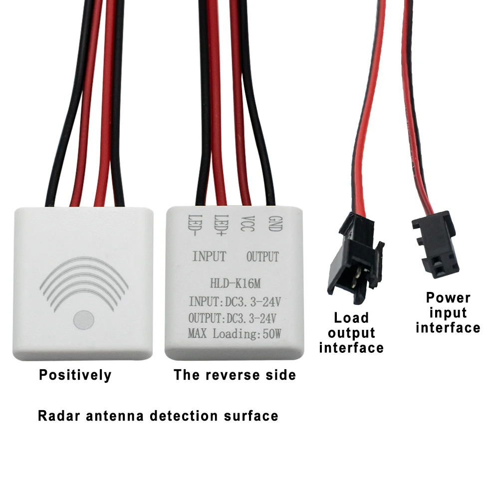 5,8 GHz Mikrowellen-Bewegungsmelder-Schalter DC 3,3–24 V Radarsensormodul Bewegungsmelder Hohe Empfindlichkeit 120 ° Image