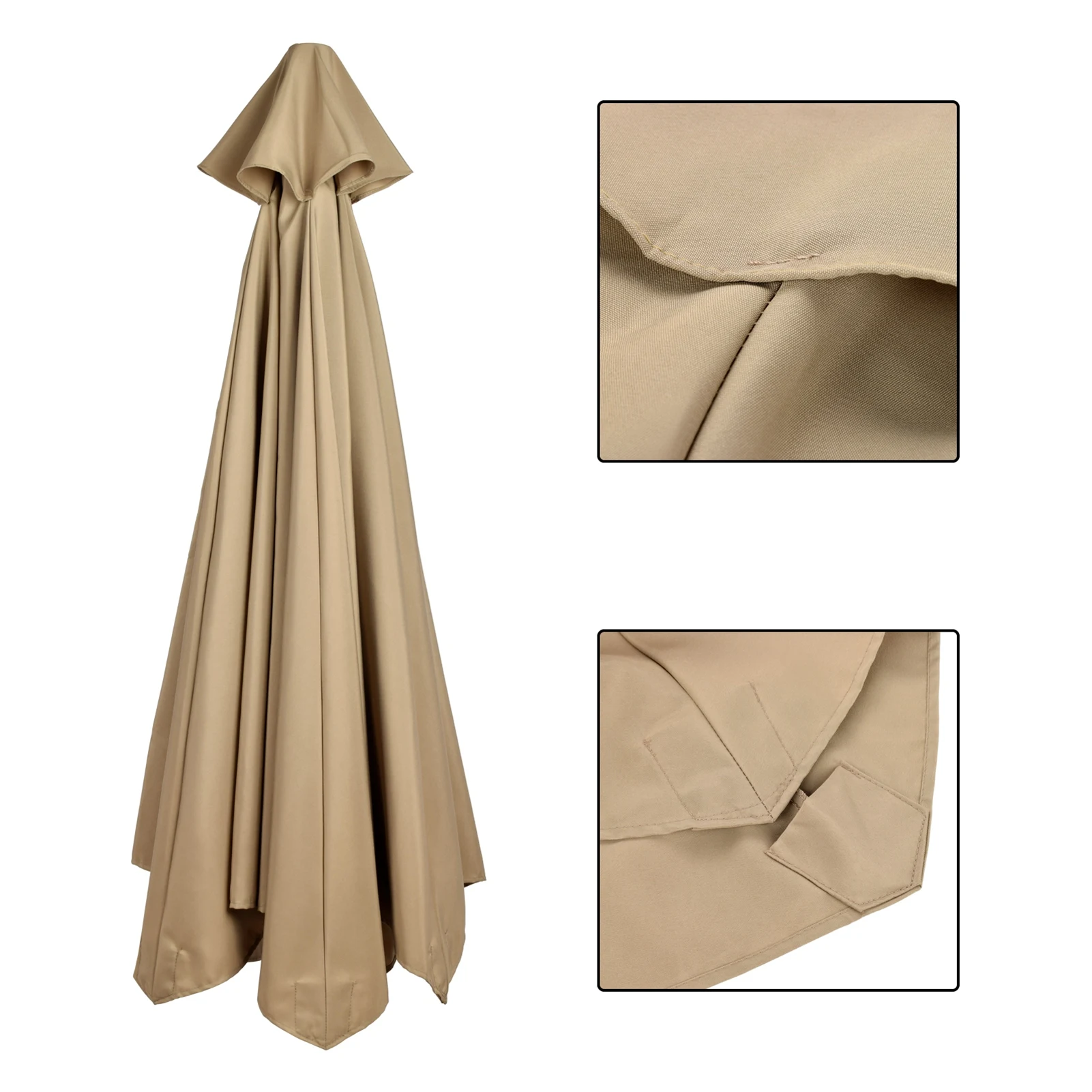 Terrassen-Gartenmöbel-Schatten, regensicherer Polyester-Staubschutz, einfache Installation, nur Ersatz-Überdachung (Rahmen nicht im Lieferumfang enthalten) Image